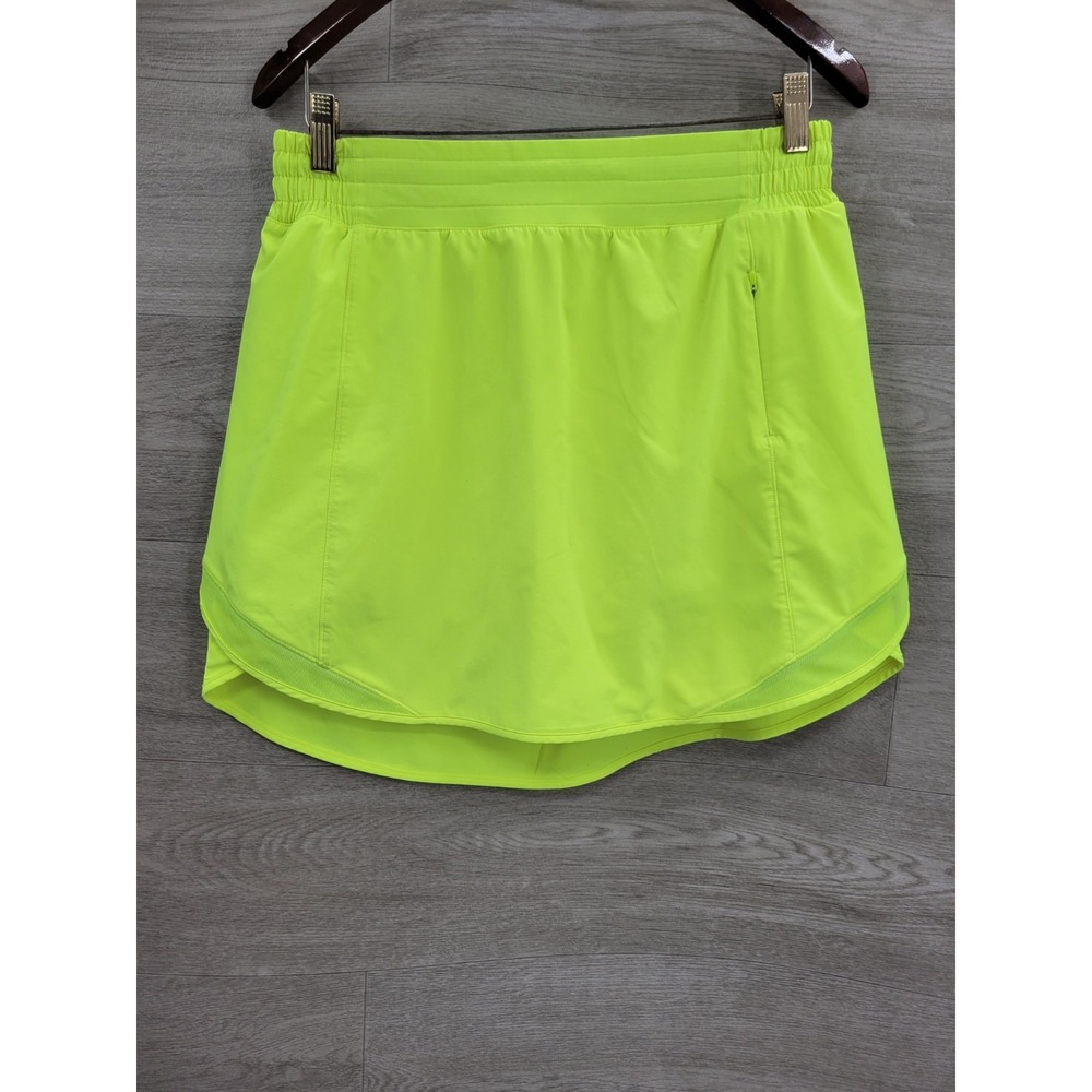 Lululemon Hotty Hot High-Rise Skort Women's Size 10 Highlight Yellow LW8AF4T